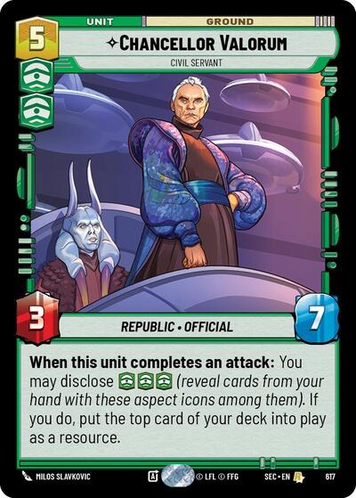 Chancellor Valorum - Civil Servant - Foil