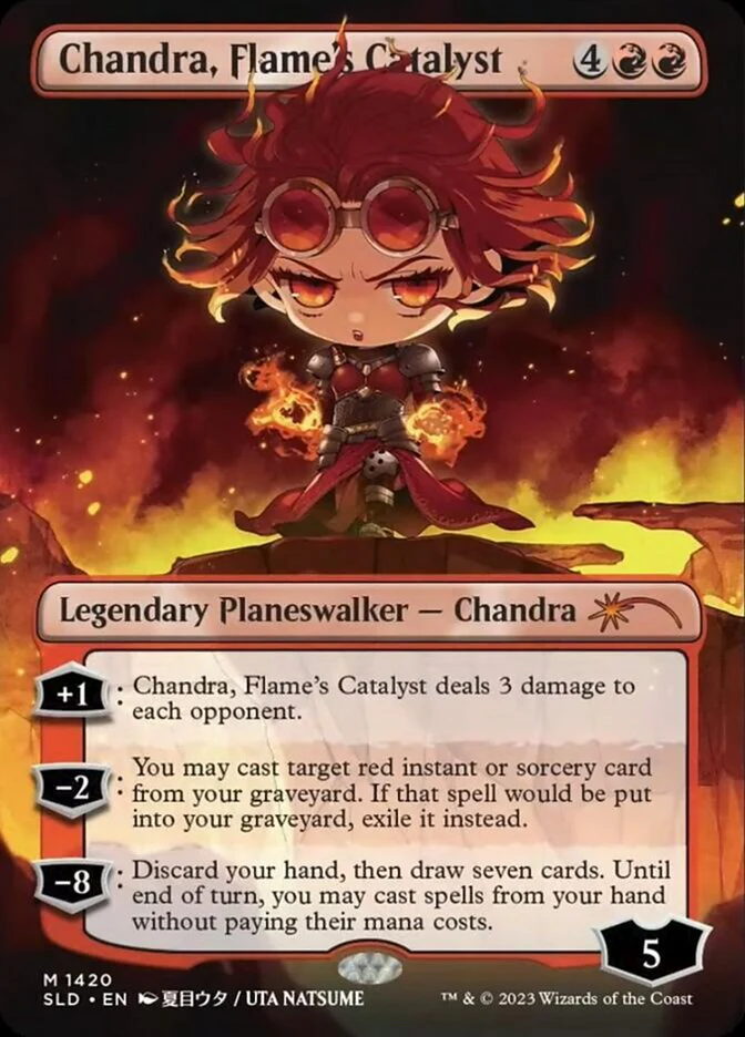 Chandra, Flame's Catalyst - Borderless - Full Art