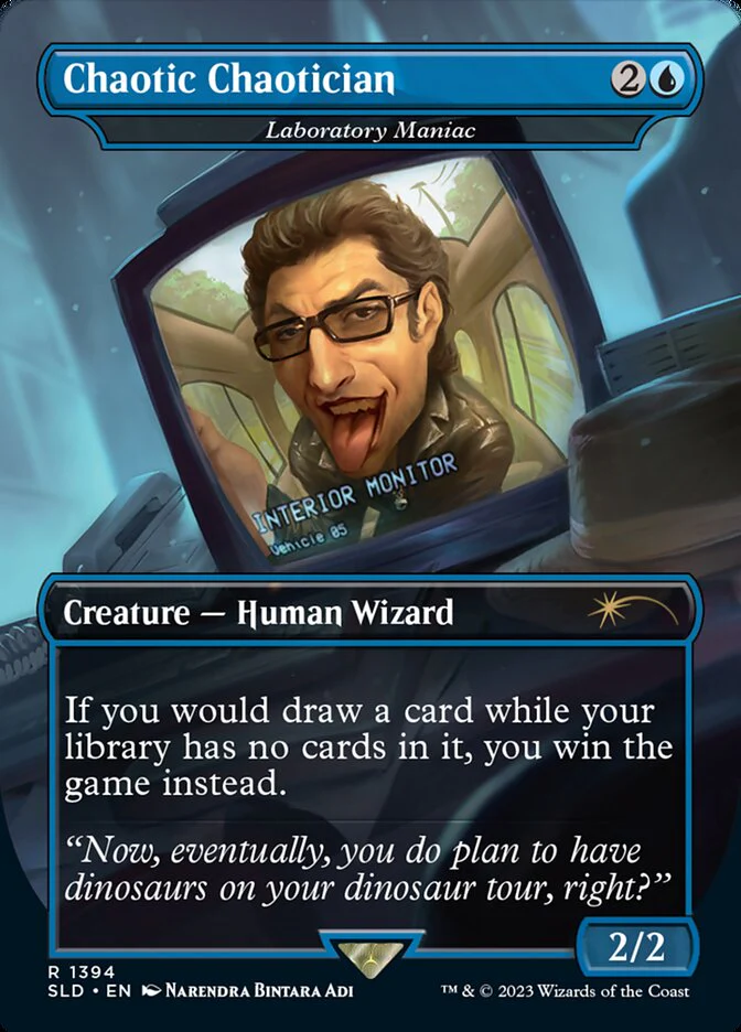 Chaotic Chaotician - Laboratory Maniac - Borderless - Full Art - Inverted