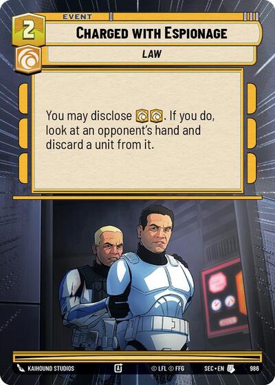 Charged with Espionage (Hyperspace) - Foil