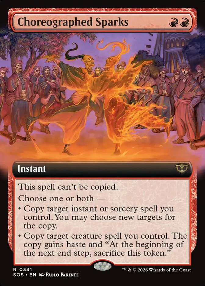 Choreographed Sparks - Extended Art (Foil)