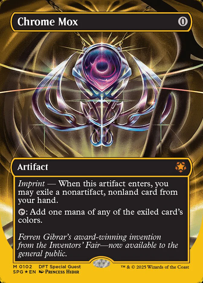 Chrome Mox - Borderless - Full Art - Inverted (Foil)