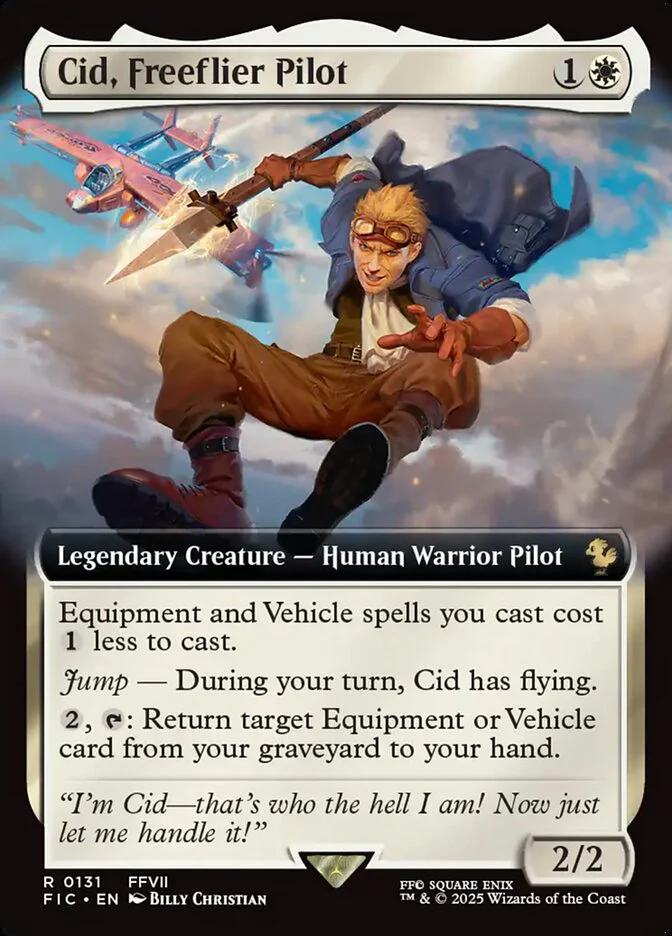 Cid, Freeflier Pilot - Extended Art - Legendary (Foil)