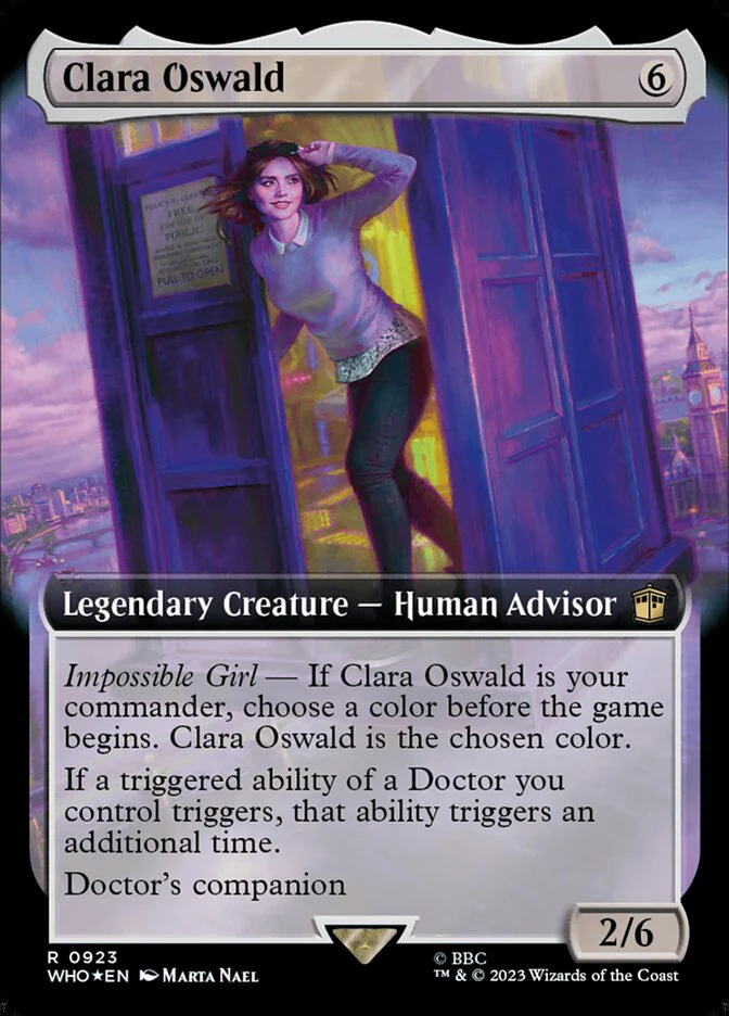 Clara Oswald - Extended Art - Legendary - Surge Foil (Foil)