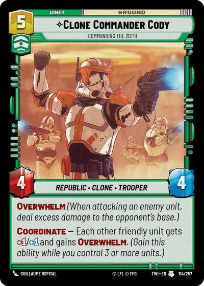 Clone Commander Cody - Commanding the 212th  - Foil