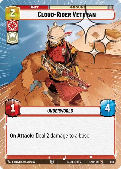Cloud-Rider Veteran (Hyperspace) - Foil