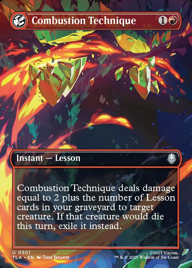 Combustion Technique - Borderless - Full Art - Inverted