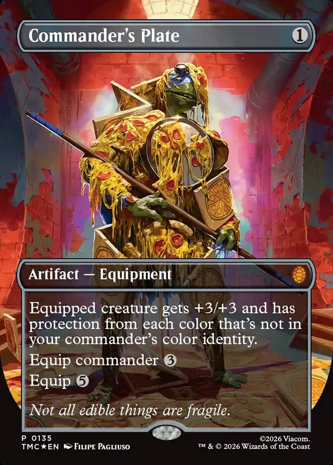 Commander's Plate - Borderless - Full Art - Inverted (Foil)