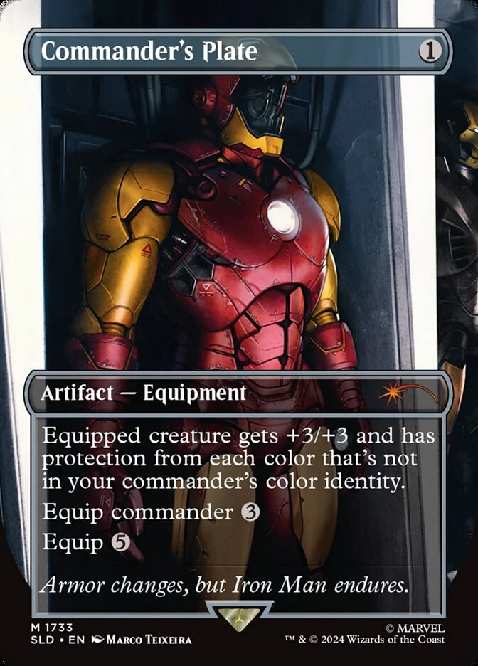 Commander's Plate - Borderless - Full Art - Inverted