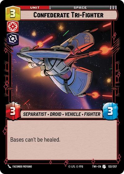 Confederate Tri-Fighter  - Foil