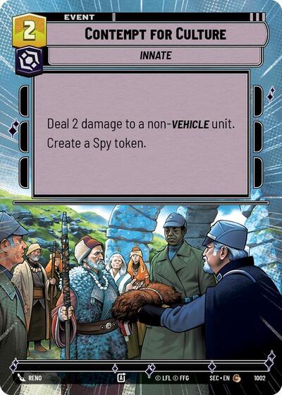 Contempt for Culture (Hyperspace) - Foil