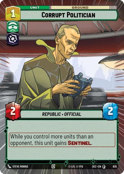 Corrupt Politician (Hyperspace) - Foil