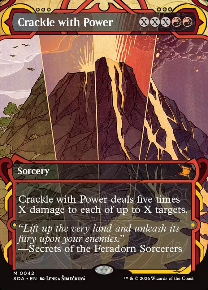 Crackle with Power - Borderless - Inverted - Showcase (Foil)