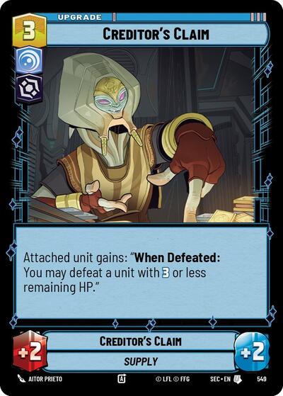 Creditor's Claim - Foil