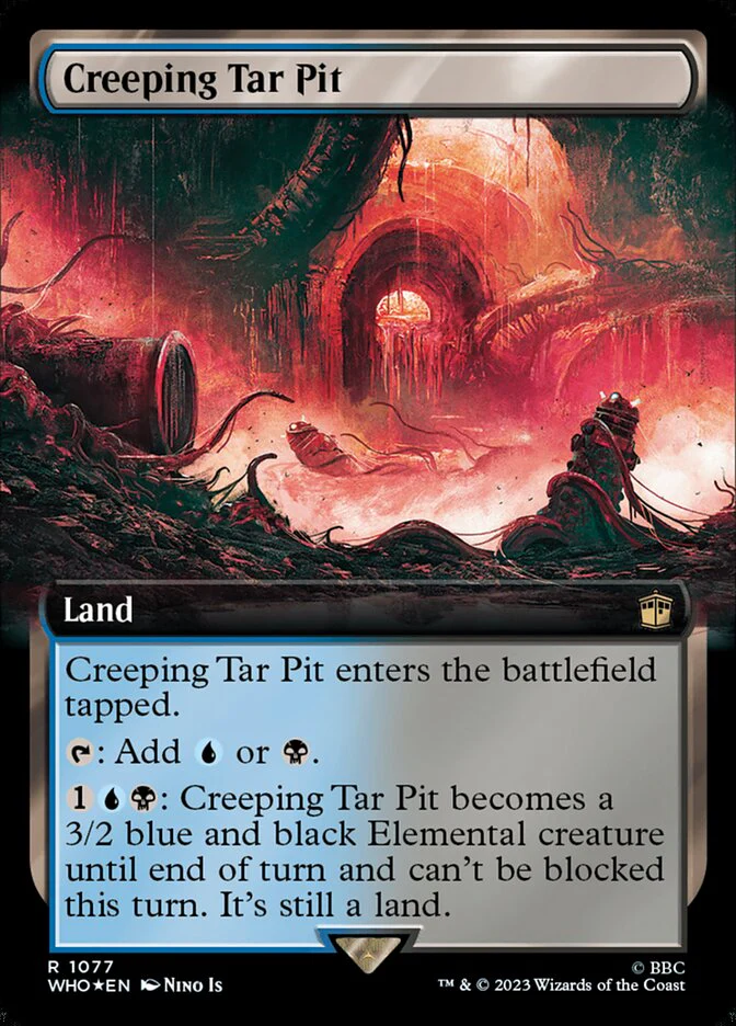 Creeping Tar Pit - Extended Art - Surge Foil (Foil)