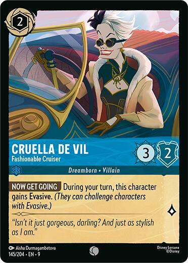 Cruella De Vil - Fashionable Cruiser - Foil