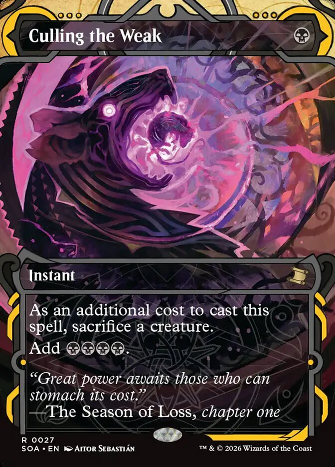 Culling the Weak - Borderless - Inverted - Showcase (Foil)