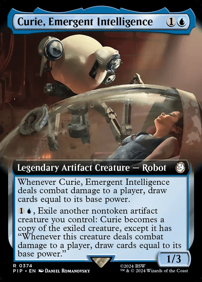 Curie, Emergent Intelligence - Extended Art - Legendary (Foil)