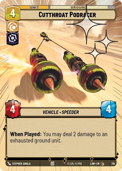 Cutthroat Podracer (Hyperspace) - Foil