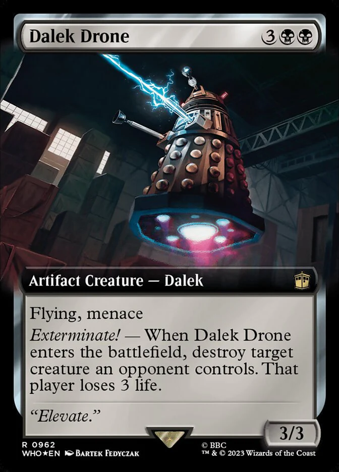 Dalek Drone - Extended Art - Surge Foil (Foil)