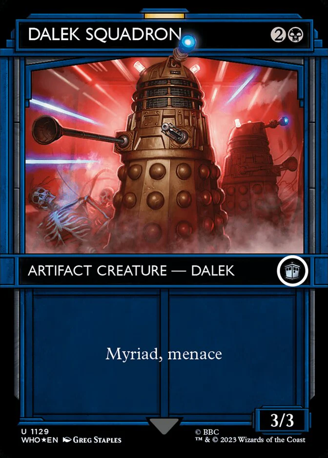 Dalek Squadron - Borderless - Inverted - Showcase - Surge Foil (Foil)