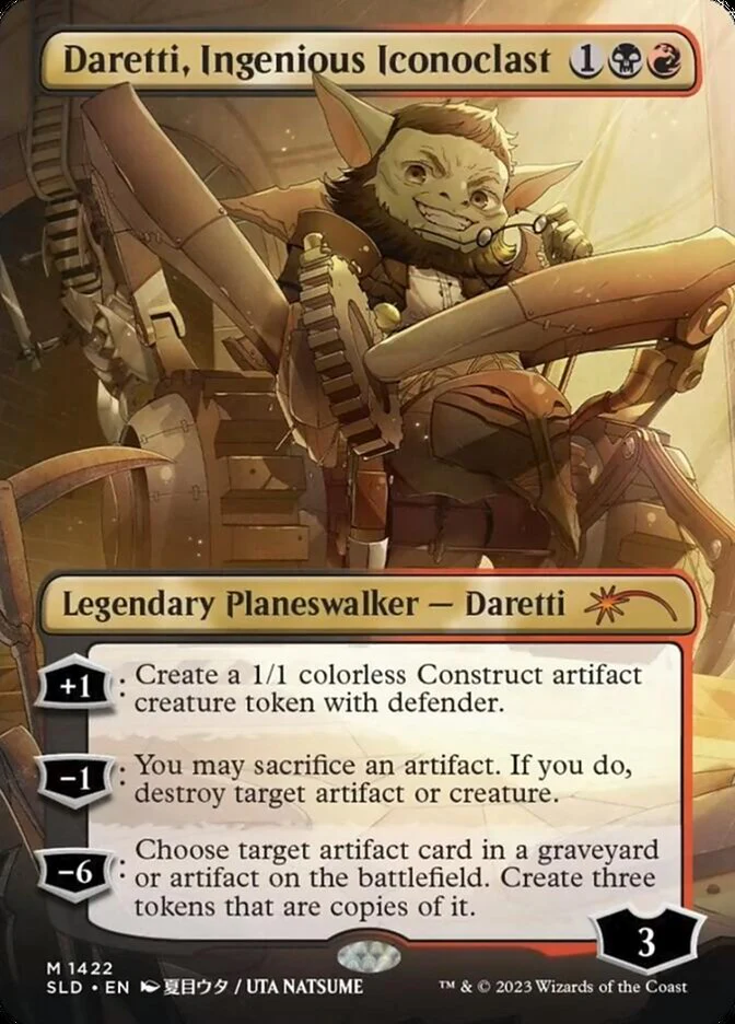 Daretti, Ingenious Iconoclast - Borderless - Full Art (Foil)