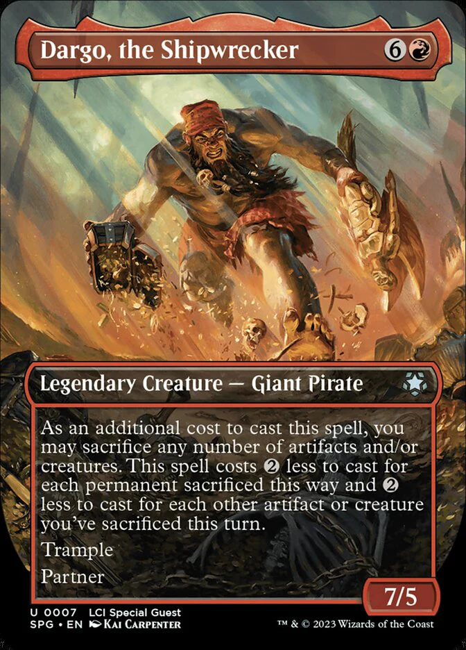 Dargo, the Shipwrecker - Borderless - Full Art - Inverted - Legendary