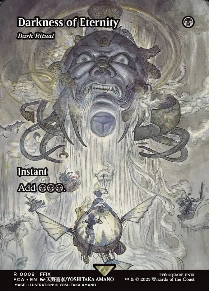 Darkness of Eternity - Dark Ritual - Borderless - Full Art - Inverted