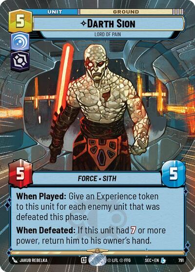 Darth Sion - Lord of Pain (Hyperspace) - Foil
