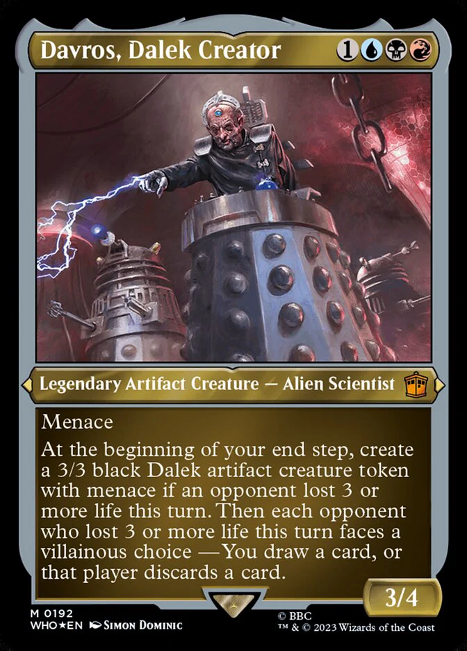 Davros, Dalek Creator - Etched - Inverted - Legendary - Etched (Etched Foil)