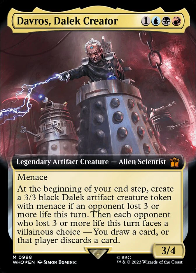 Davros, Dalek Creator - Extended Art - Legendary - Surge Foil (Foil)