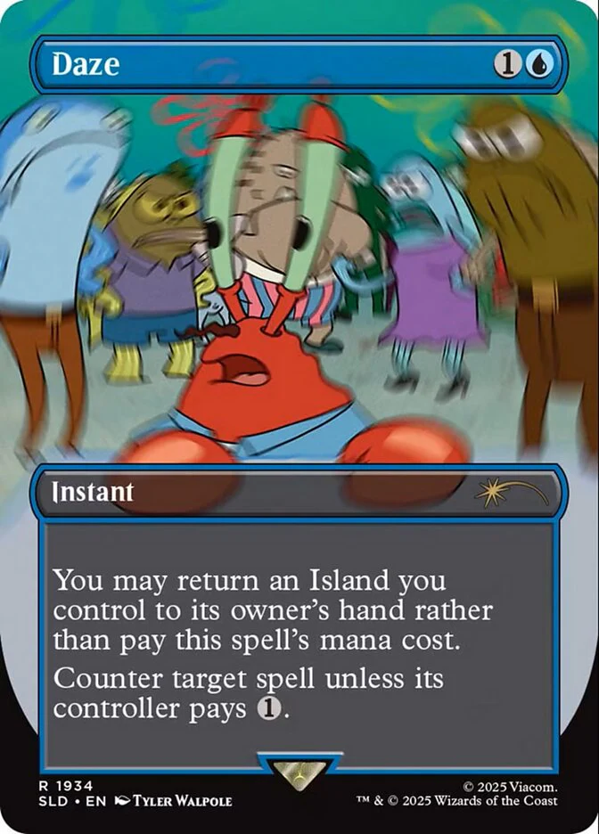 Daze - Borderless - Full Art - Inverted