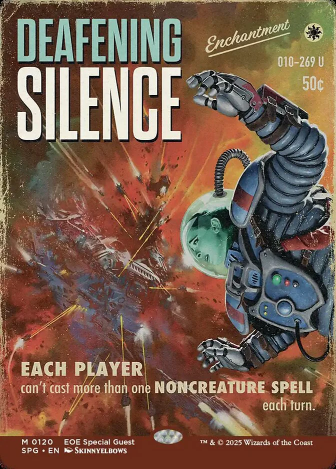 Deafening Silence - Borderless - Full Art - Enchantment (Foil)