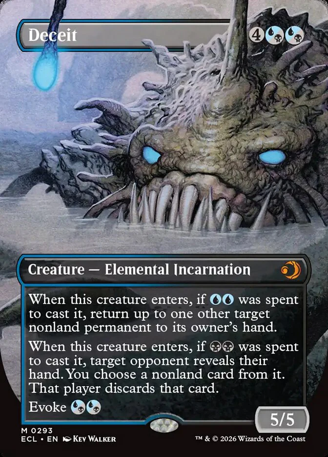 Deceit - Borderless - Full Art - Inverted (Foil)