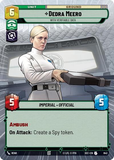 Dedra Meero - With Verifiable Data (Hyperspace) - Foil