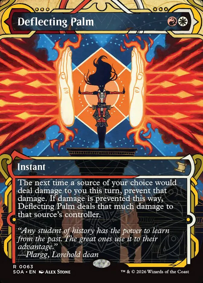 Deflecting Palm - Borderless - Inverted - Showcase (Foil)