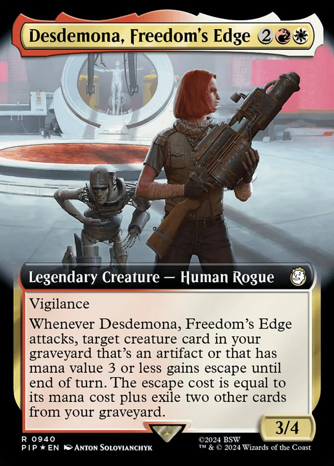 Desdemona, Freedom's Edge - Extended Art - Legendary - Surge Foil (Foil)