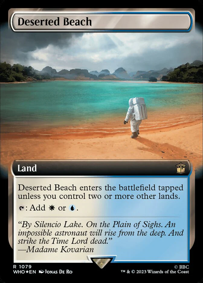 Deserted Beach - Extended Art - Surge Foil (Foil)