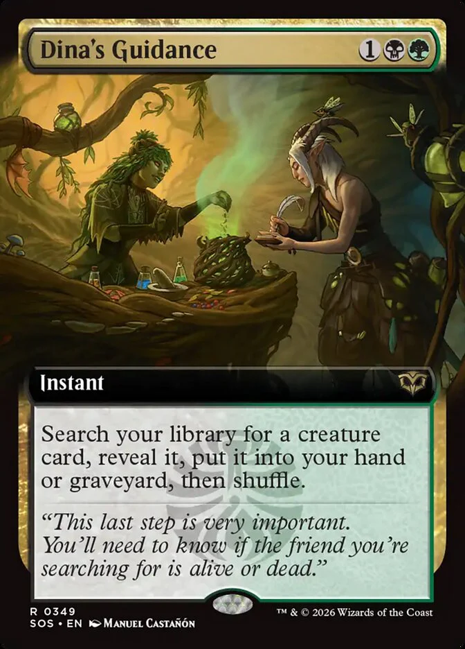 Dina's Guidance - Extended Art (Foil)
