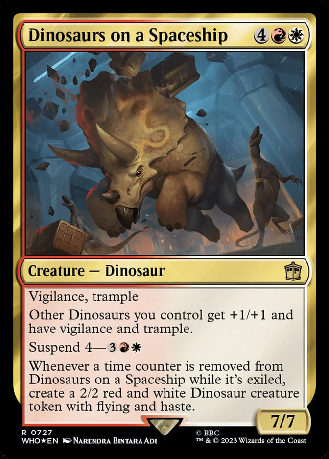 Dinosaurs on a Spaceship - Surge Foil (Foil)