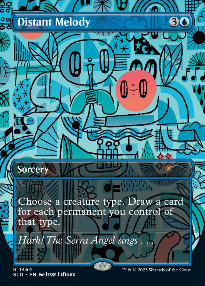Distant Melody - Borderless - Full Art - Inverted