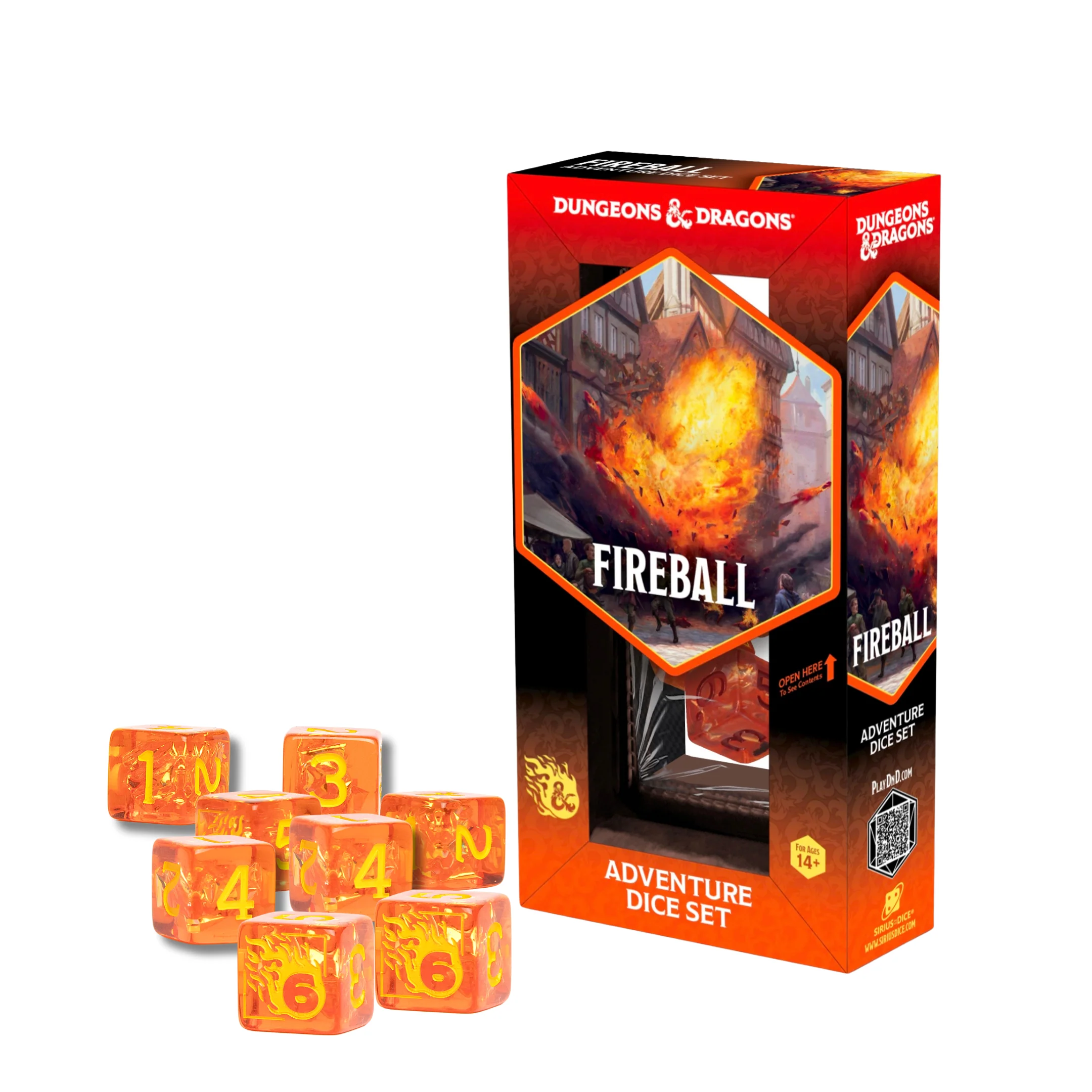 DND ADVENTURE DICE FIREBALL - Image 2