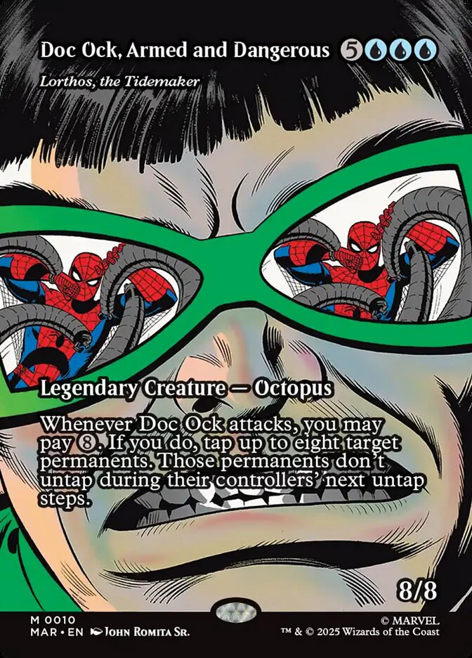Doc Ock, Armed and Dangerous - Lorthos, the Tidemaker - Borderless - Full Art - Inverted - Legendary (Foil)