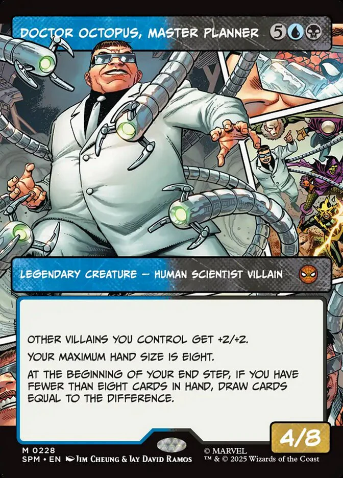 Doctor Octopus, Master Planner - Borderless - Full Art - Inverted - Legendary - Showcase