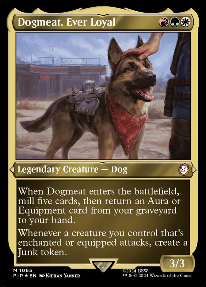 Dogmeat, Ever Loyal - Etched - Inverted - Legendary - Etched (Etched Foil)