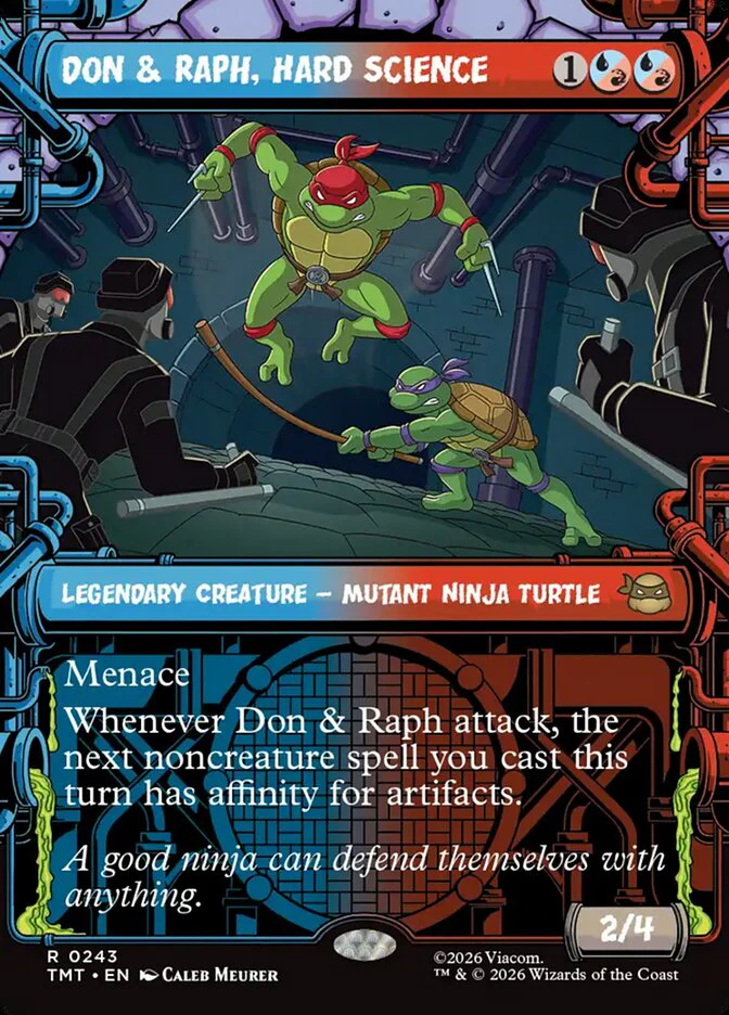 Don & Raph, Hard Science - Borderless - Inverted - Legendary - Showcase (Foil)