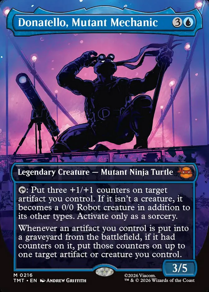 Donatello, Mutant Mechanic - Borderless - Inverted - Legendary (Foil)