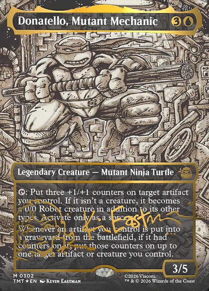 Donatello, Mutant Mechanic - Borderless - Inverted - Legendary (Foil)