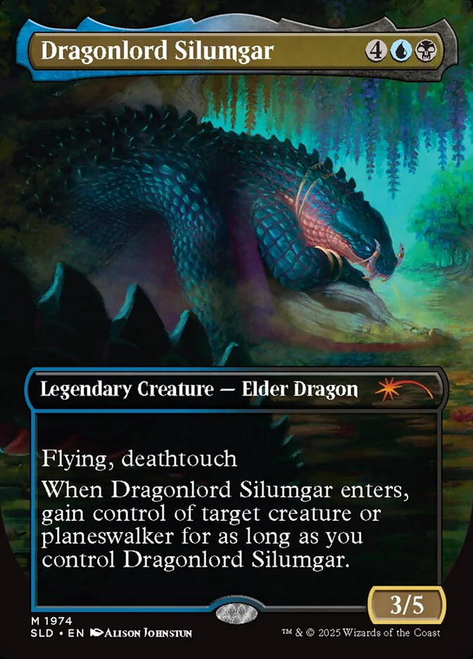 Dragonlord Silumgar // Dragonlord Silumgar - Borderless - Full Art - Legendary (Foil)