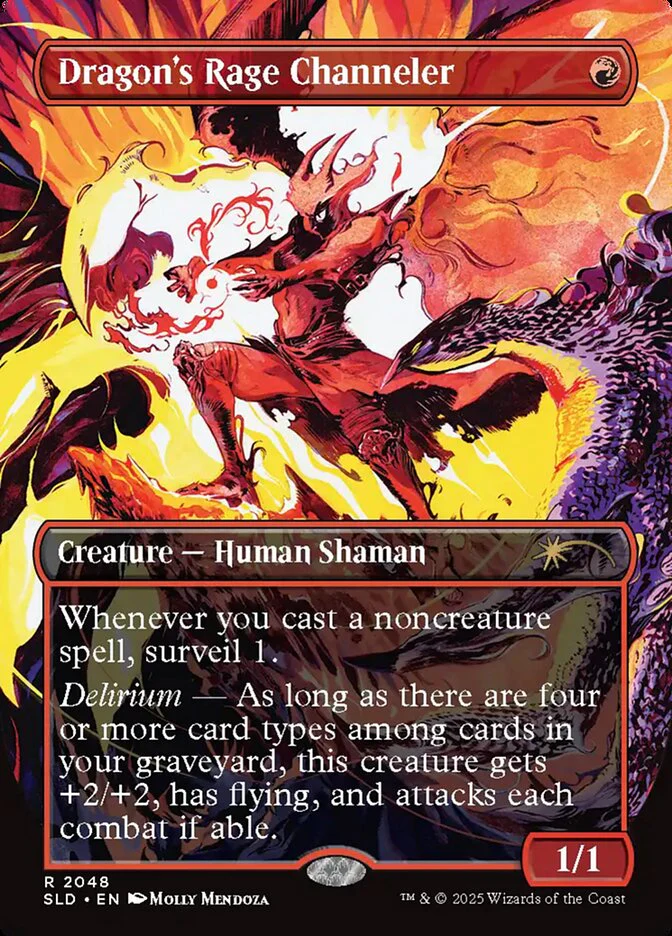 Dragon's Rage Channeler - Borderless - Full Art - Inverted (Foil)